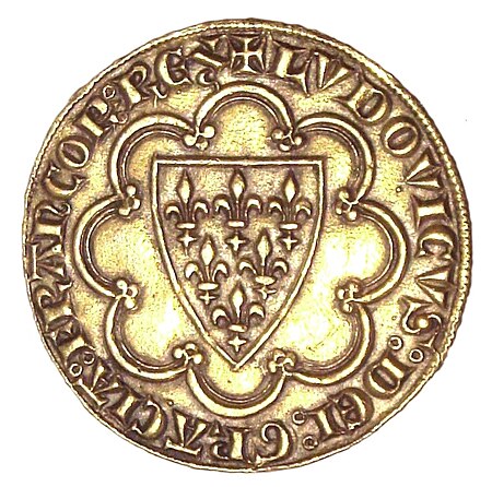 ไฟล์:First écu, issued by Louis IX of France in 1266.jpg
