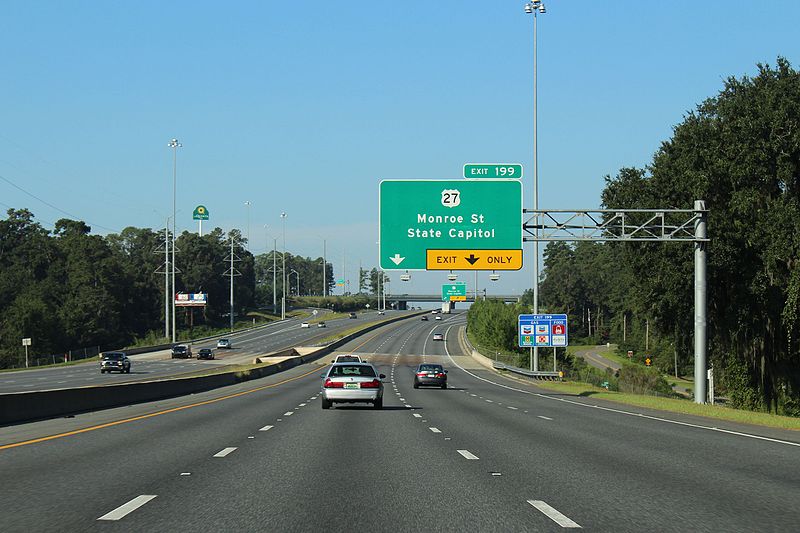 File:Florida I10wb Exit 199 exit only.jpg