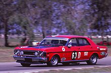 Bruce McPhee placed second driving a Ford Falcon GTHO similar to that pictured above Ford Falcon GTHO (6263000001).jpg