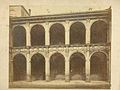 Cortile interno. Foto storica di Pietro Poppi (1833-1914)