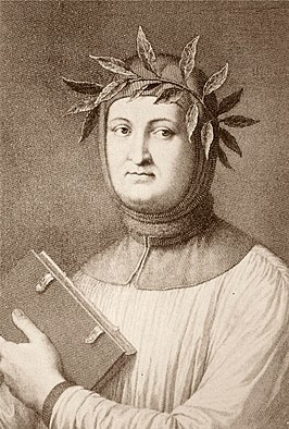 Gravure Francesco Petrarca, 19e eeuw