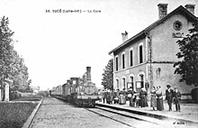 La gare vers 1900.