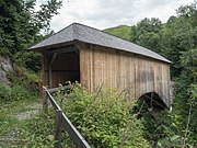 Gedeckte Holzbrücke Silgin über den Glenner, Lumbrein GR