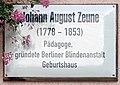 Johann August Zeune, Mittelstraße 16, Wittenberg, Deutschland