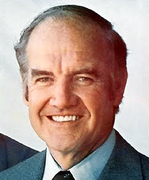 Senator George McGovern uit South Dakota Democratische Partij