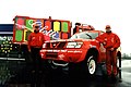 Gianni Lora Lamia and Roberto di Persio Dakar Cairo 2000 Nissan Motorsport Team Dessoude Paris France Presentation.jpg