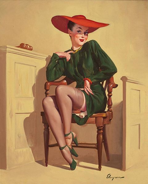 File:Gil Elvgren - The Verdict Was, Wow! - 1947.jpg