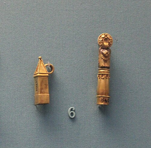 Gold amulet cases from Tharros in the BM