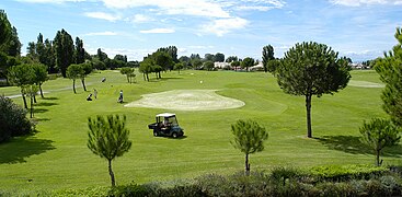 Vue panoramique du golf