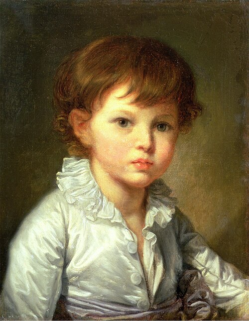 Portrait of Count Stroganov as a child, by Jean-Baptiste Greuze, 1778