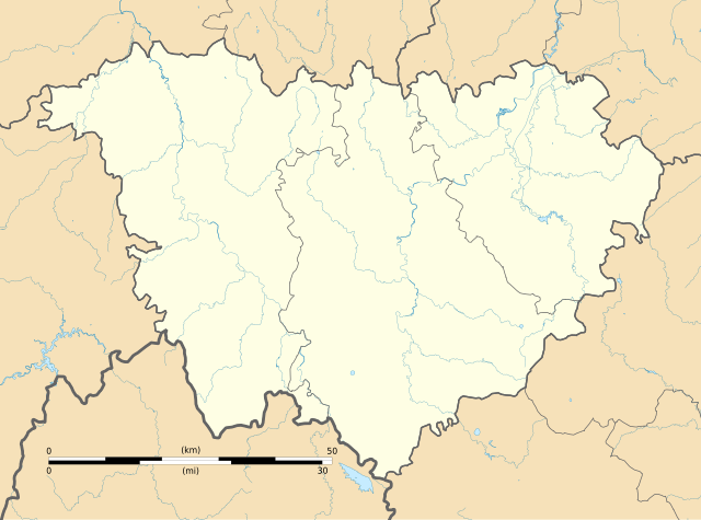 迪尼耶尔在上卢瓦尔省的位置