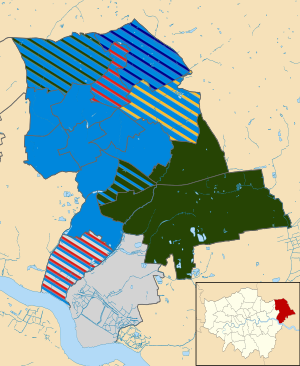 Havering London UK local election 2006 map.svg