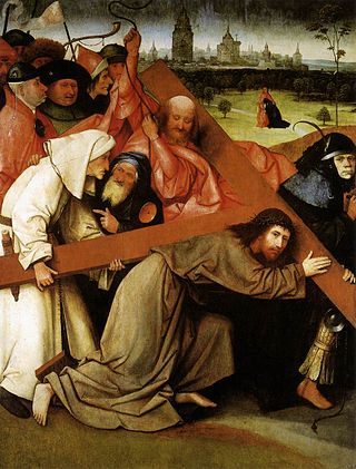 <i>Christ Carrying the Cross</i> (Bosch, Madrid) Painting by Hieronymus Bosch
