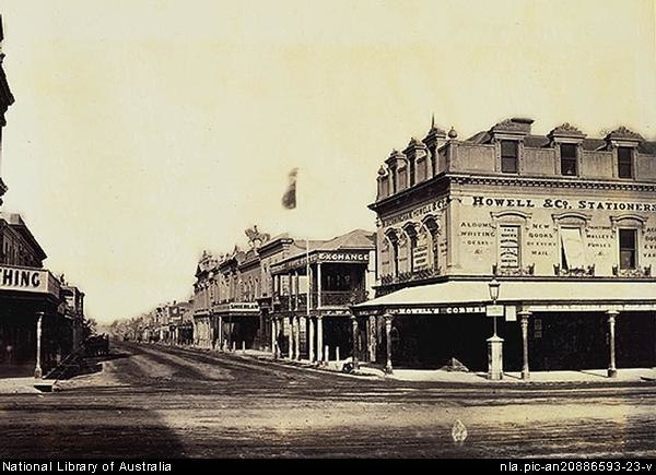 Hindley Street circa 1869