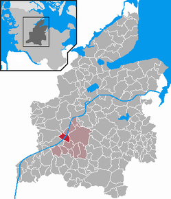 Poziția Hörsten pe harta districtului Rendsburg-Eckernförde