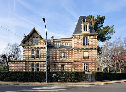 Villa au 28 bis, avenue Clemenceau, Le Vésinet (vers 1890).