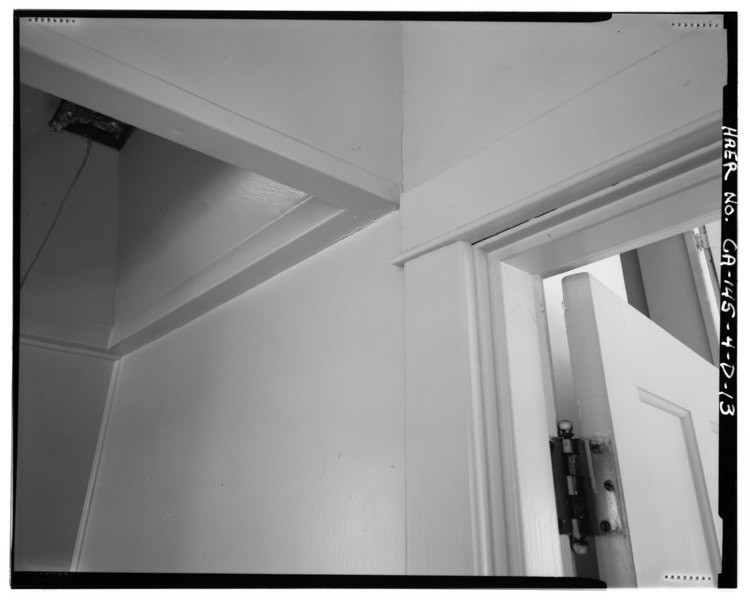 File:INTERIOR KITCHEN-UTILITY AREA DETAIL SHOWING CEILING VENT ABOVE STOVE-RANGE POSITION. VIEW TO NORTHEAST. - Bishop Creek Hydroelectric System, Plant 4, Worker Cottage, Bishop HAER CAL,14-BISH.V,5D-13.tif