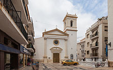 Iglesia de San Jaime y Santa Ana, situada en uno de los centros neurálgicos de Benidorm