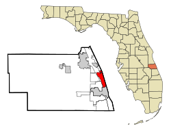 Indian River County Florida Incorporated and Unincorporated areas Indian River Shores Highlighted.svg