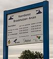 Informatie vertrektijden veerpont in de Maas bij Broekhuizen (Horst aan de Maas) in provincie Limburg in Nederland.