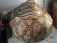 An Interior Salish basket with patterns similar to what Feddersen creates in his work. Interior Salish basket (UBC-2010b).jpg