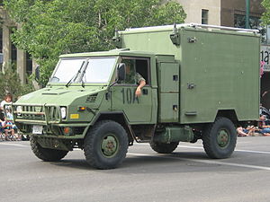 Canadian Armed Forces VM90 shelter carrier. Iveco 40.10WM (2783530468).jpg