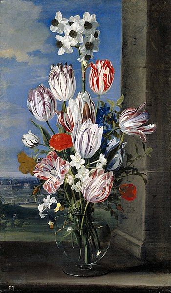 File:Jan van den Hecke - Flowers in a Vase with the Siege of Gravelingen.jpg