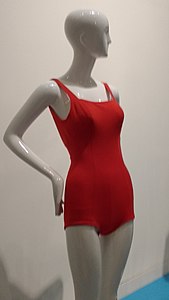 Jantzen Helanca knitted nylon swimsuit c. 1955–1965