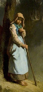 Jean-François Millet (1814-1875) - A Shepherdess - 35.544 - Burrell Collection.jpg