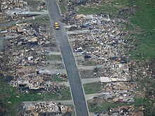 Aerial view of tornado damage Joplin 2011 tornado damage.jpg