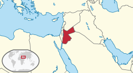 Mapa Jordania