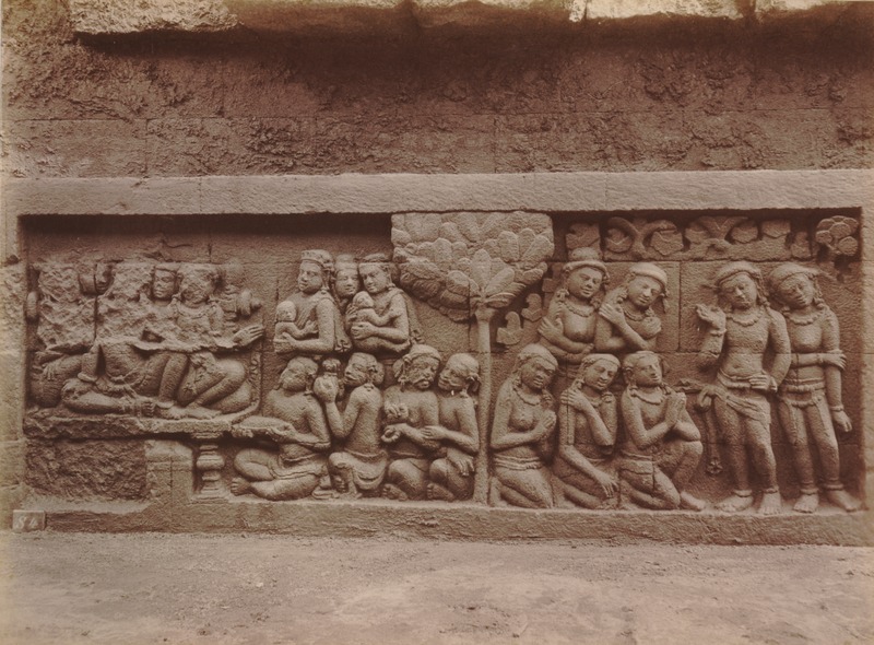 File:KITLV 103692 - Kassian Céphas - Bas-relief at Borobudur near Magelang - 1890-1891.tif