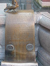 Konstanz: commemorative plaque of the peace treaty Kaiserbrunnen Konstanz 5638.jpg