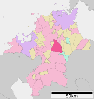 Location Kamas in the prefecture