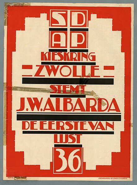 File:Kieskring Zwolle stemt J.W. Albarda. SDAP. (1922).jpg