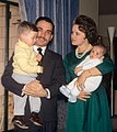 King Hussein and Princess Muna with sons 1964.jpg