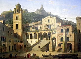 Domplatz von Amalfi, 1859