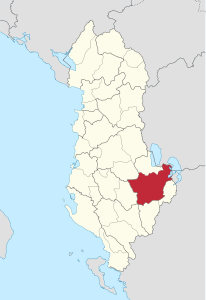 Distretto di Coriza – Localizzazione