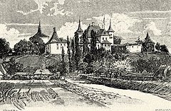 Kornis Castle v Manastirea, Cluj County starý design.jpg