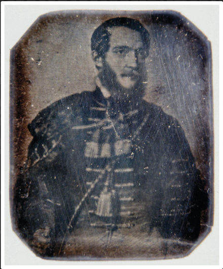Early photograph of Lajos Kossuth (1847) Daguerreotype