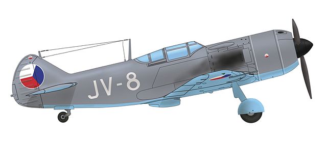 Lavochkin La-7 of the 2nd Flight, 1st Fighter Regiment, 4th Air Division, Czechoslovak Air Force, 1947