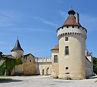 Castle of l'Oisellerie, Charente, France, exterior as seen from East