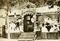 Sua tenda em 1895