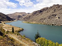 Lake Dunstan – Clutha Arm mit Blick zu den Cairnmuir Mountains