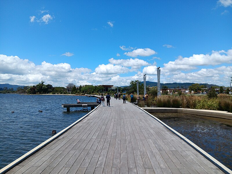 File:Lake Rotorua lake front.jpg