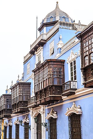 The Rococo Casa de Osambela completed in 1805. Last look arounjd Lima (8444763943).jpg