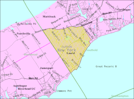 Laurel ny map