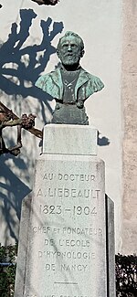 Ambroise-Auguste Liébeault mellszobra