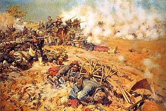La Ligne de feu, épisode de la bataille du 16 août 1870 à Rezonville (1886), Gravelotte, musée de la Guerre de 1870 et de l'Annexion[11].