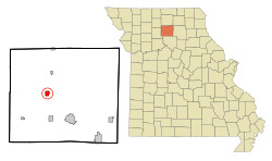 Location of Linneus, Missouri